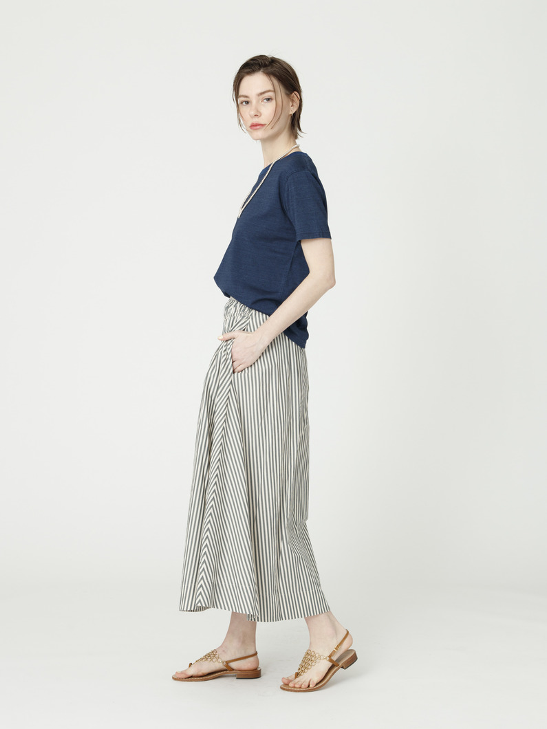 サビン ストライプ スカート 詳細画像 dark green 2