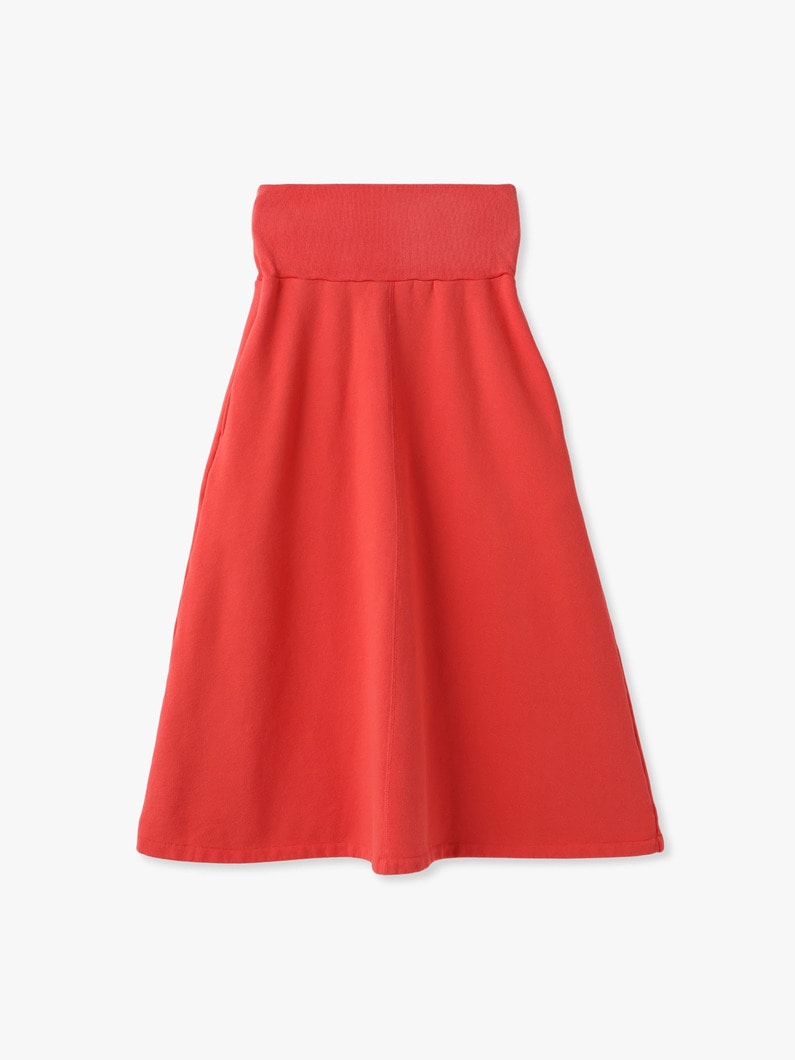 ガーメントダイ スウェット スカート 詳細画像 red 4