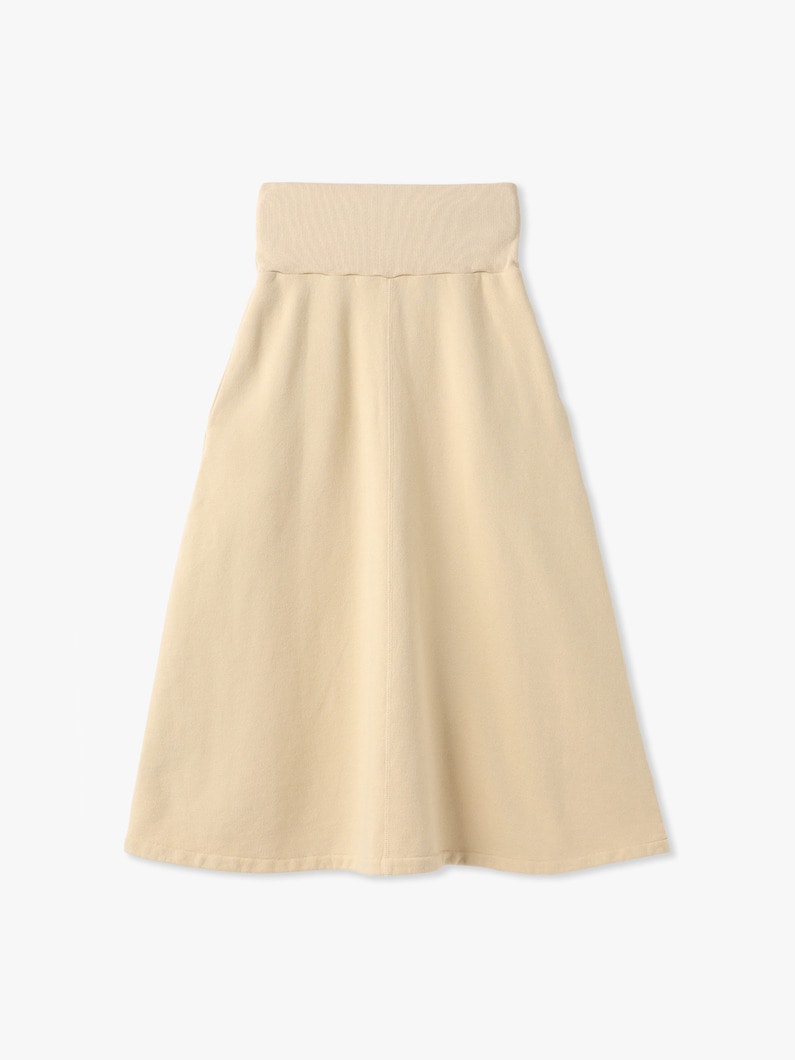 ガーメントダイ スウェット スカート 詳細画像 beige