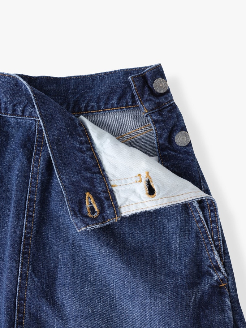 フレア デニム ロングスカート 詳細画像 blue 2