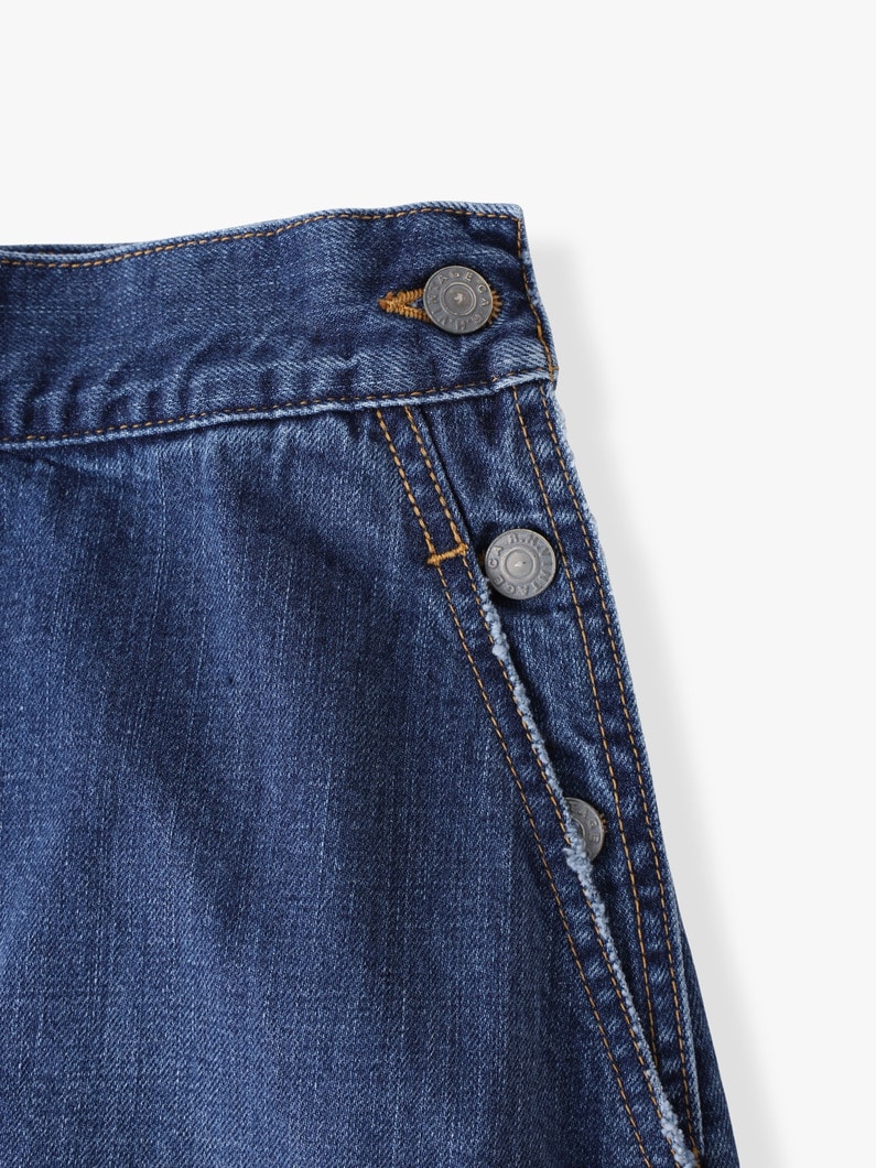 フレア デニム ロングスカート 詳細画像 blue 3