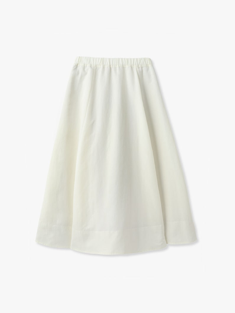 ギャザー フレアスカート（アイボリー/ブラック） 詳細画像 ivory 1