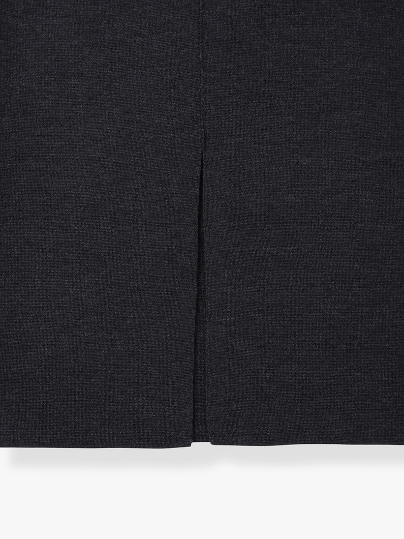 ハイゲージ ミラノリブ ニット スカート 詳細画像 ivory 2