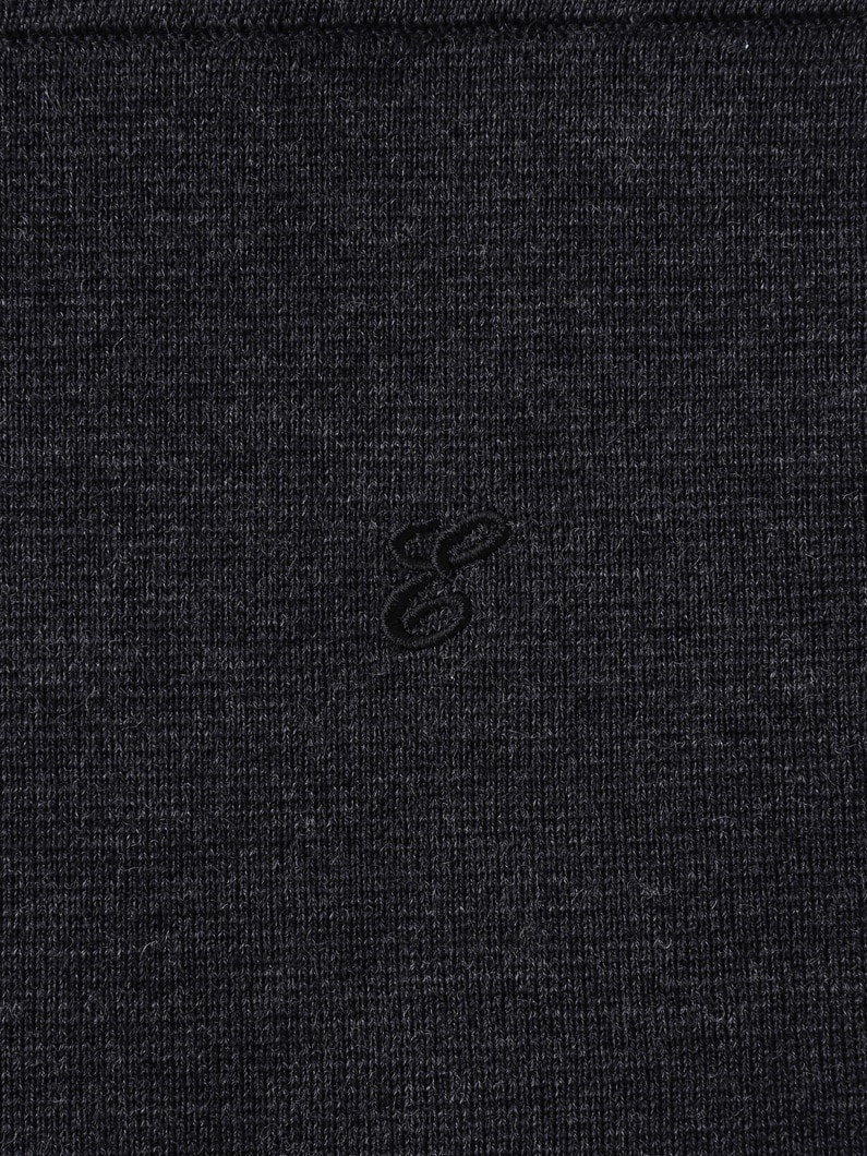 ハイゲージ ミラノリブ ニット スカート 詳細画像 ivory 3