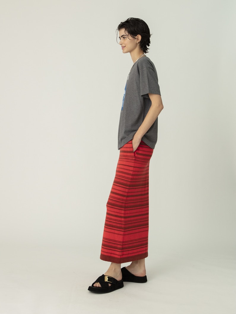 ネイティブストライプ スカート 詳細画像 red 2