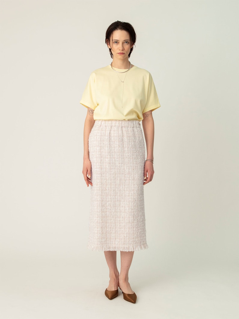 ツイード タイトスカート 詳細画像 ivory 1