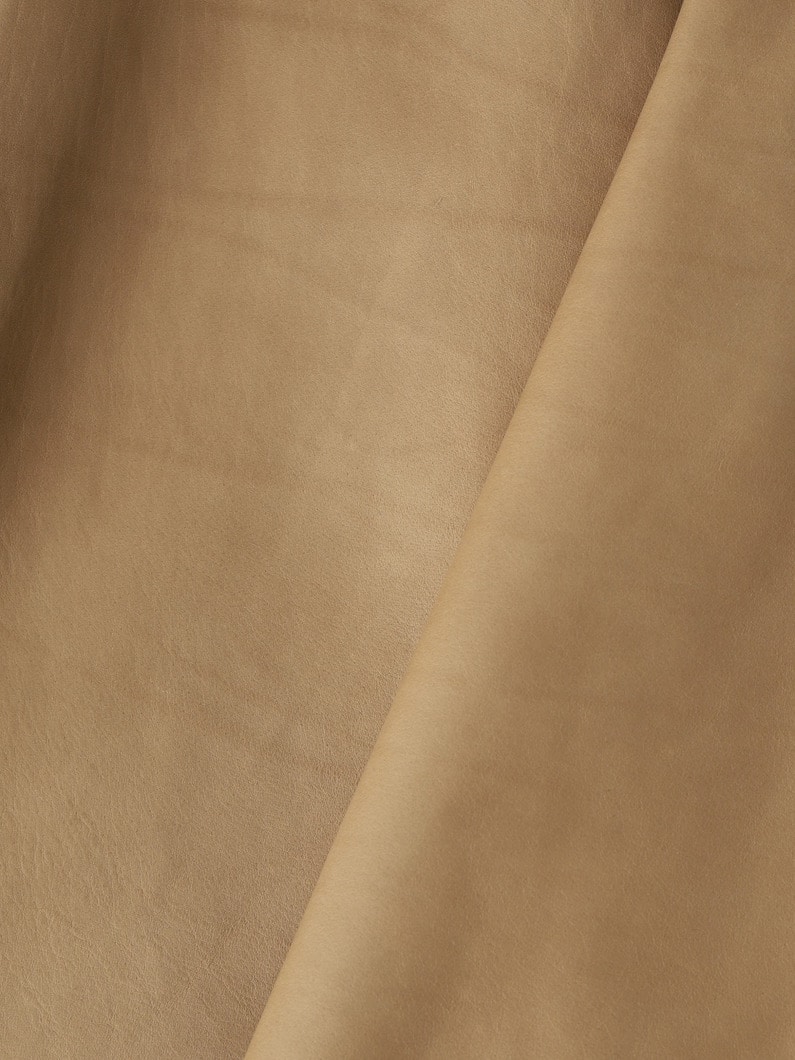 ファインベビー カーフレザー ギャザー スカート 詳細画像 brown 4