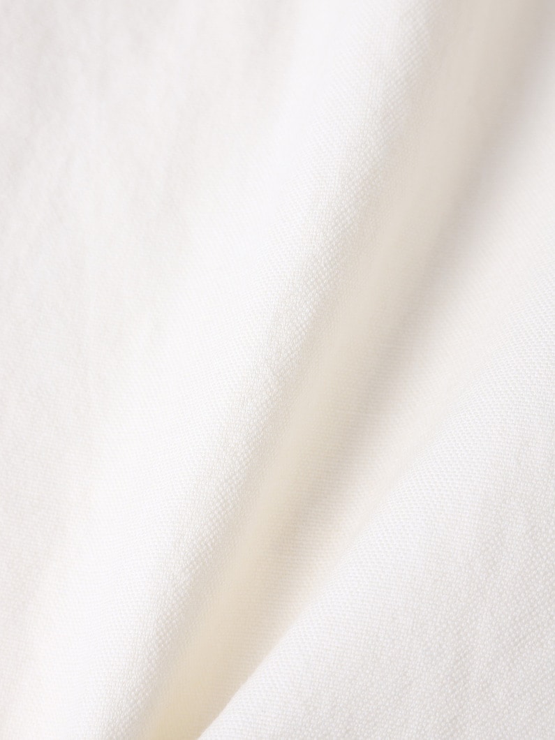 ウールコットン リネン オックスフォード ミディスカート 詳細画像 off white 4