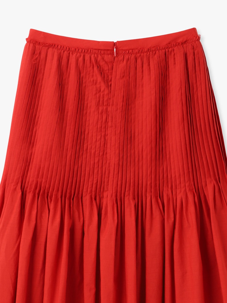 スーパー ファインコットン ローン ピンタック スカート 詳細画像 red 2