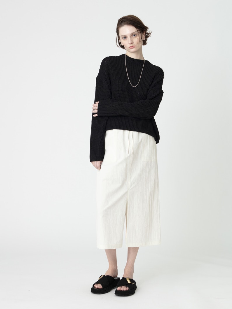 コットンナイロン イージー スカート 詳細画像 ivory 2