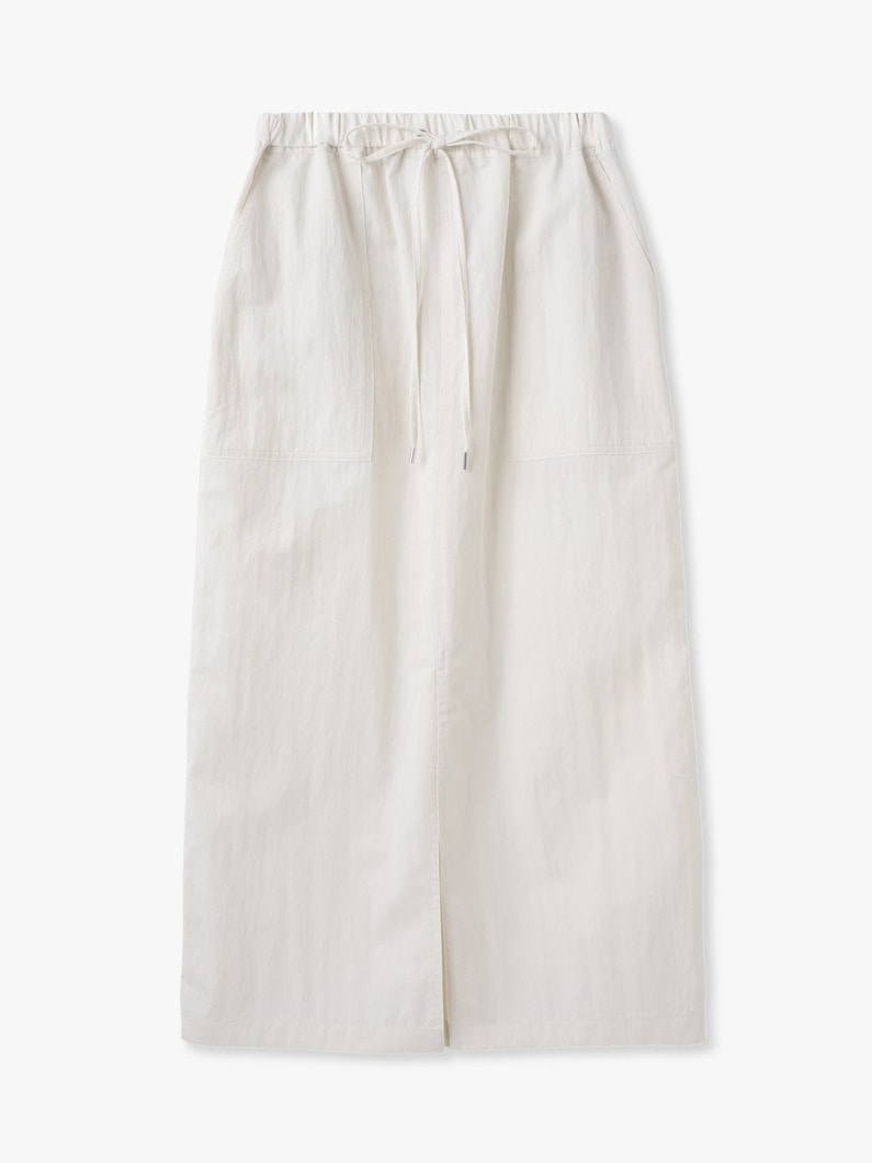 コットンナイロン イージー スカート 詳細画像 ivory 3