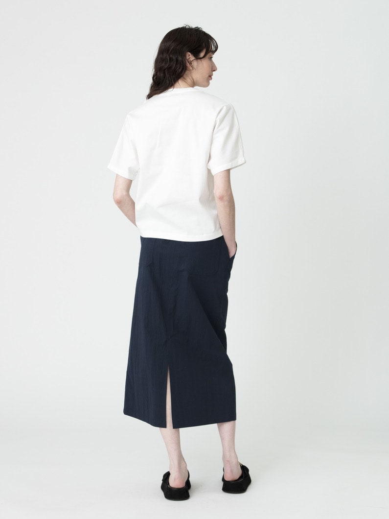 コットンナイロン イージー スカート 詳細画像 navy 3
