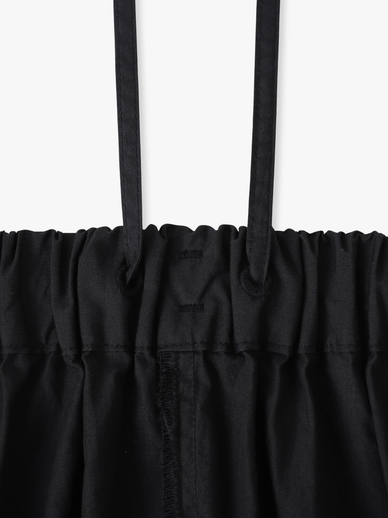 ナチュラルダイ コットンローン ギャザースカート 詳細画像 black 2