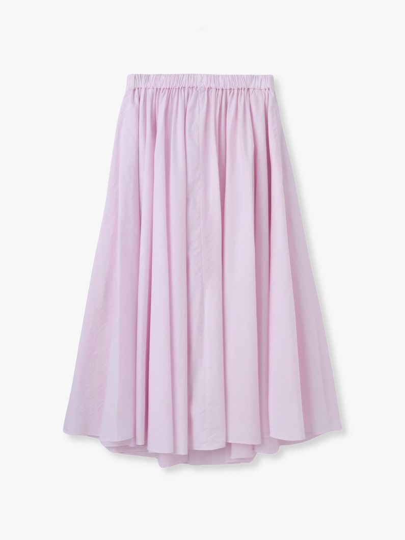 ナチュラルダイ コットンローン ギャザースカート 詳細画像 pink