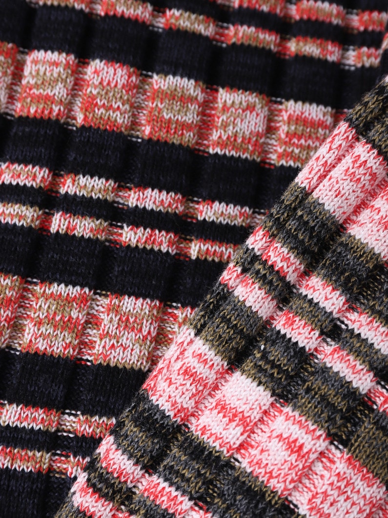 ローズ ストライプ ラップスカート 詳細画像 multi 2