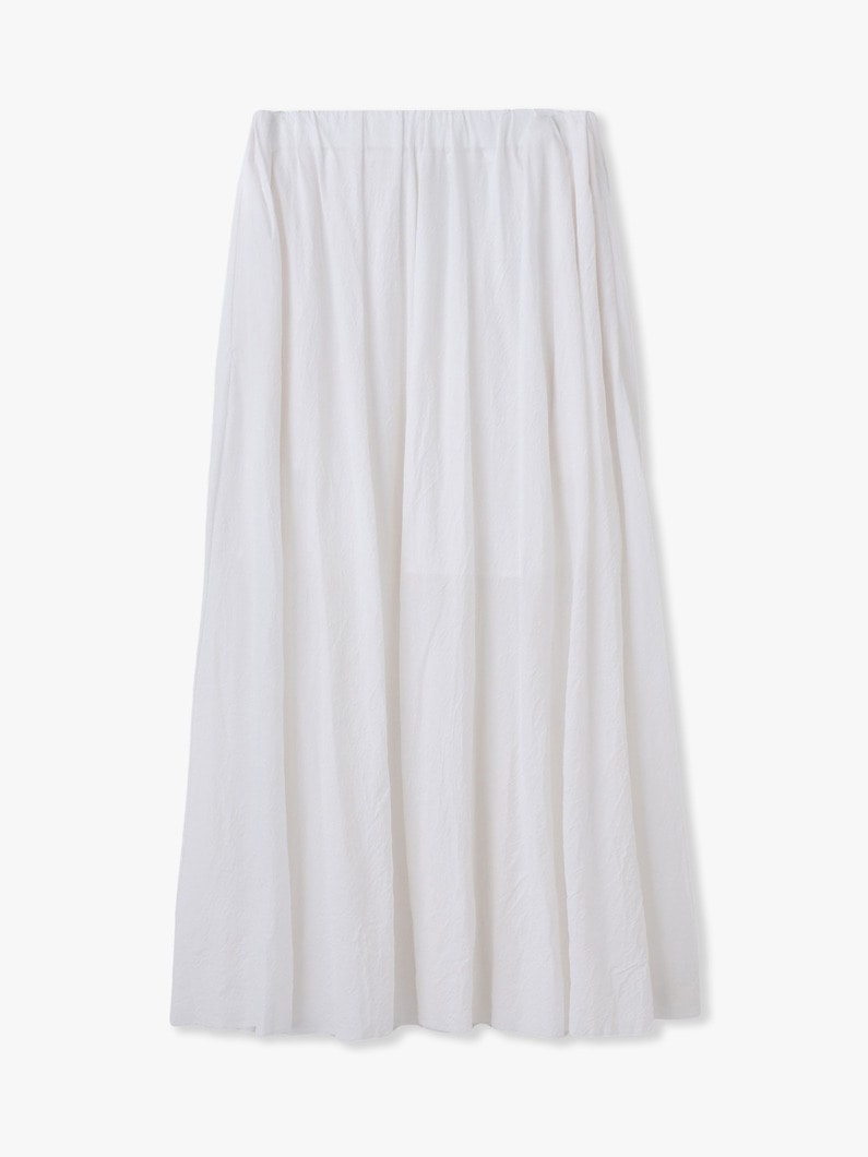 シュリンク フレスカ ジャージー ギャザースカート 詳細画像 white