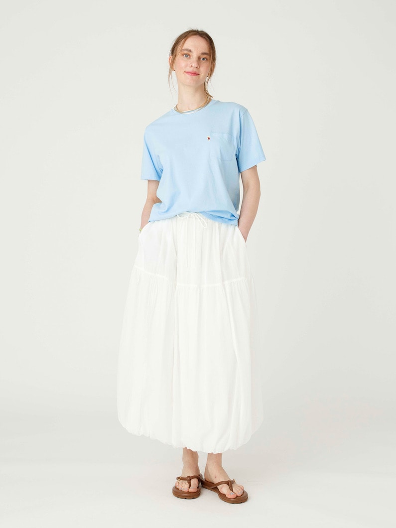 ネットプラス ナイロン バルーンスカート 詳細画像 white