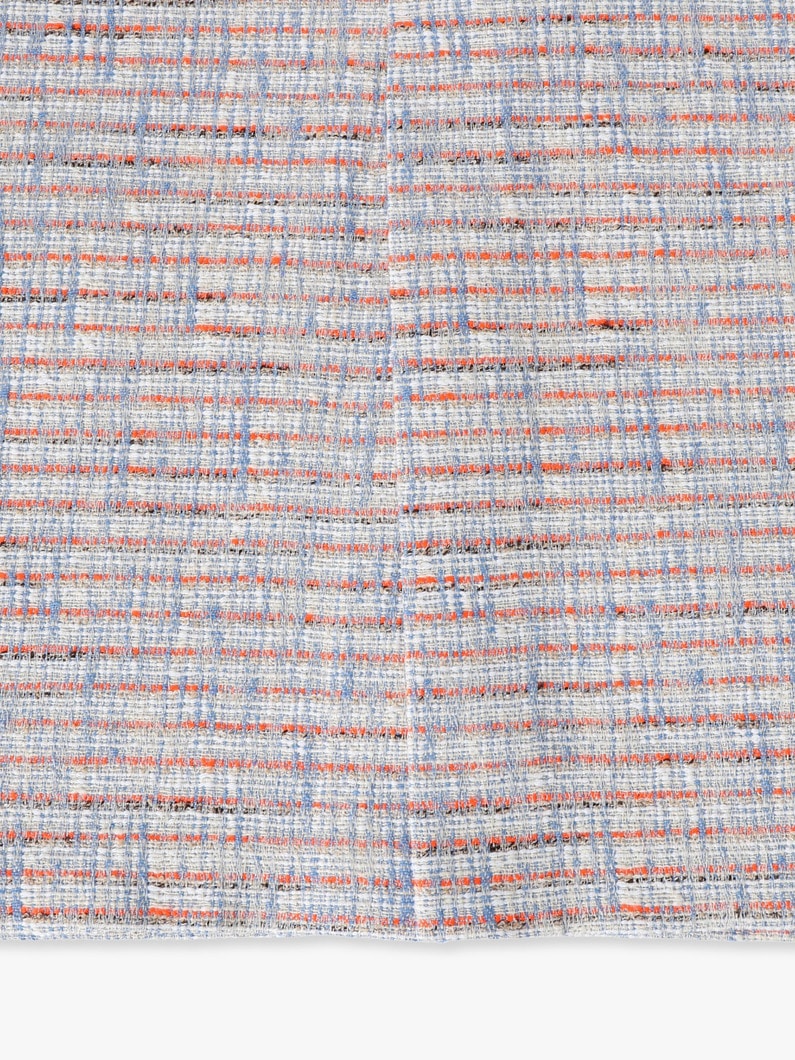 ブルーネオン ツイード タイト スカート 詳細画像 light blue 3