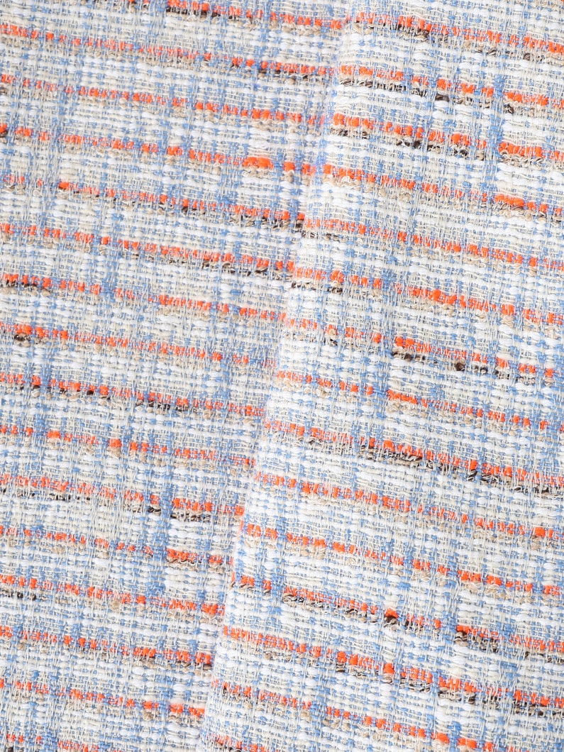 ブルーネオン ツイード タイト スカート 詳細画像 light blue 4