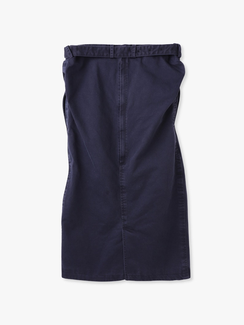 オーバー ウエスト ベルテッド スカート 詳細画像 navy 1