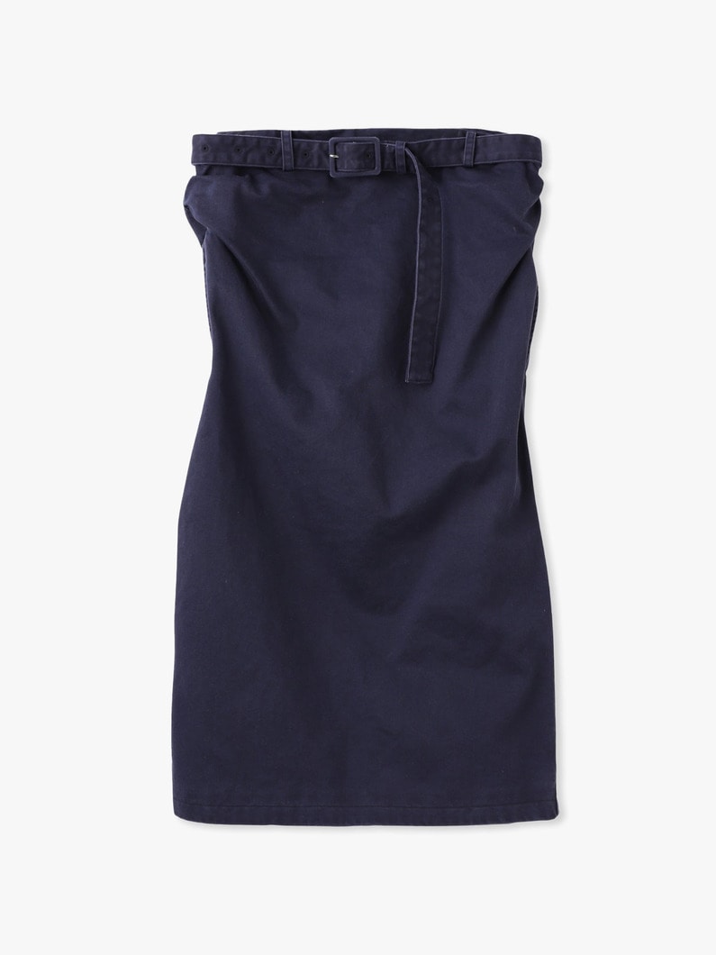 オーバー ウエスト ベルテッド スカート 詳細画像 navy 3