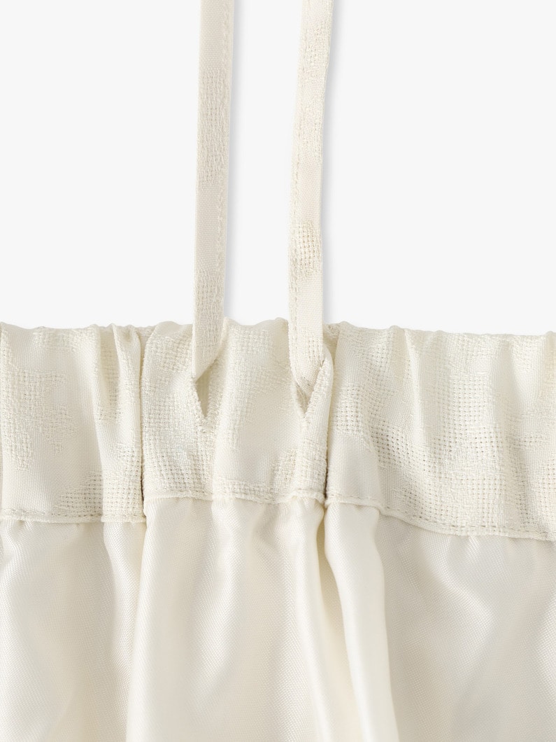 フラワー ビス ジャカード ギャザー スカート 詳細画像 ivory 2