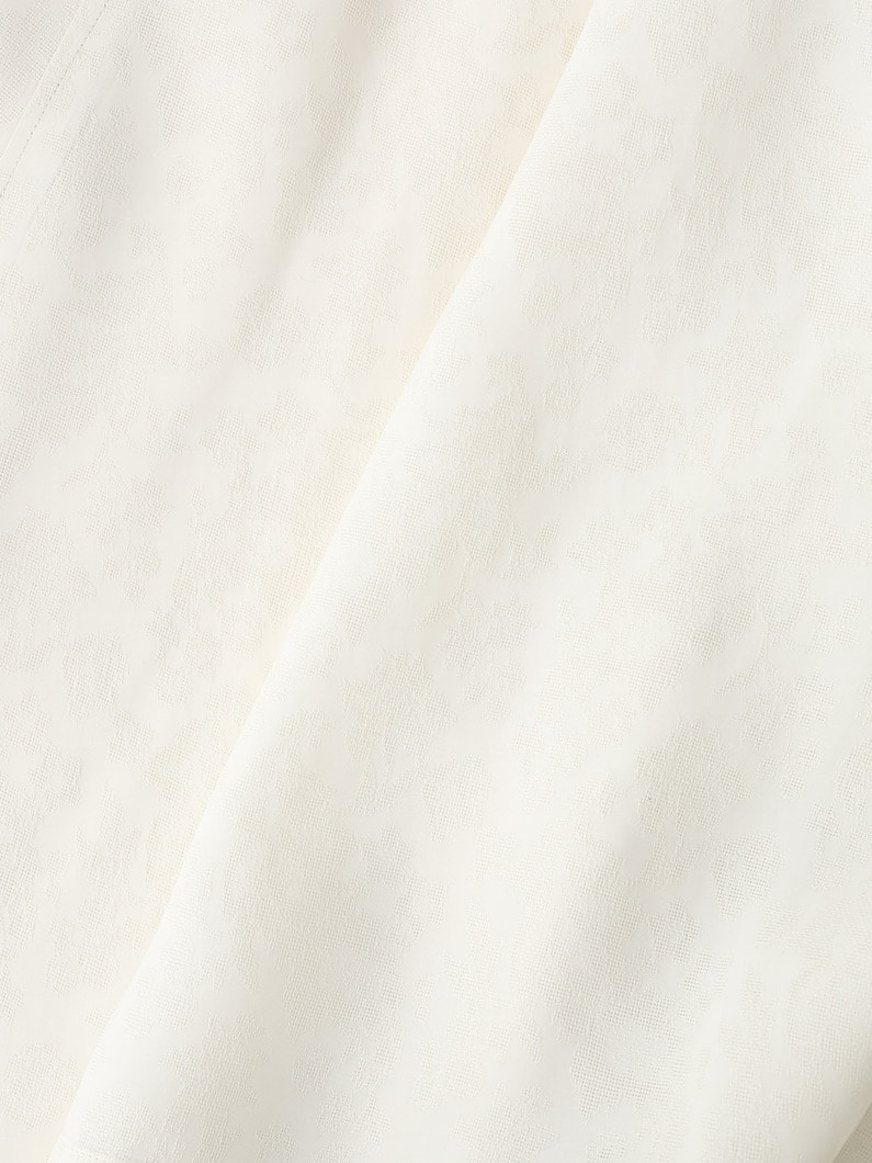 フラワー ビス ジャカード ギャザー スカート 詳細画像 ivory 4