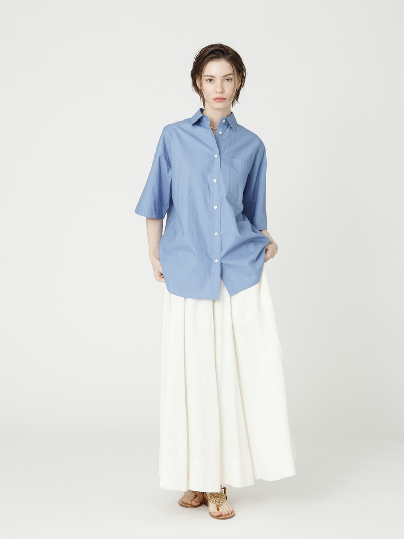 フラワー ビス ジャカード ギャザー スカート 詳細画像 ivory 1