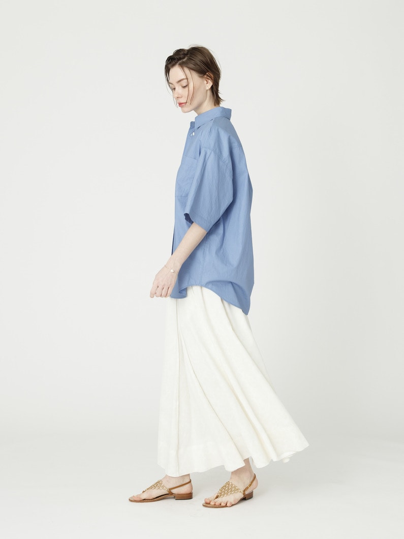 フラワー ビス ジャカード ギャザー スカート 詳細画像 ivory 2