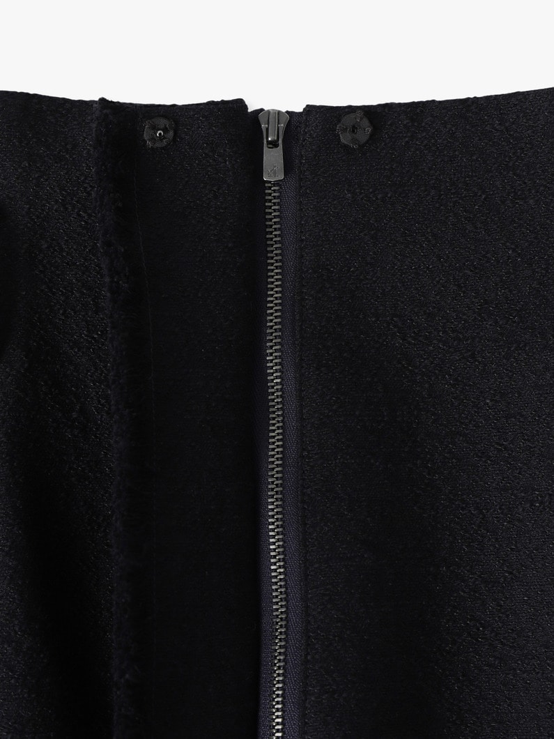 ブークレツイード タイト スカート 詳細画像 ivory 3