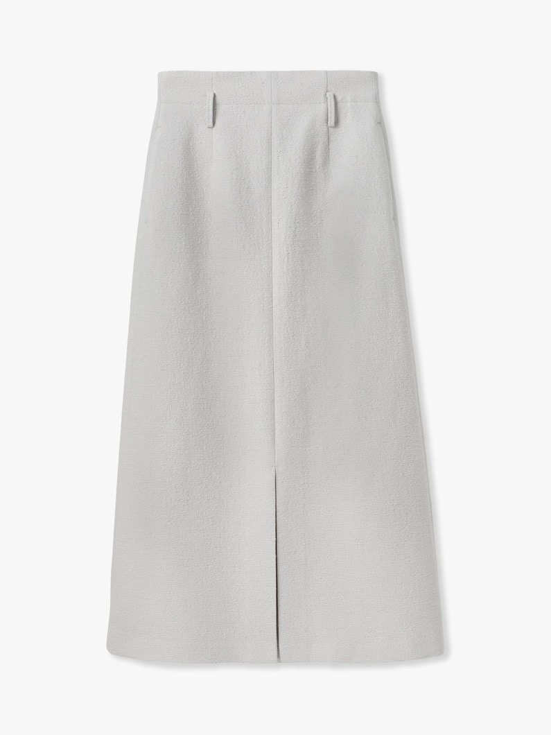 ブークレツイード タイト スカート 詳細画像 ivory 1