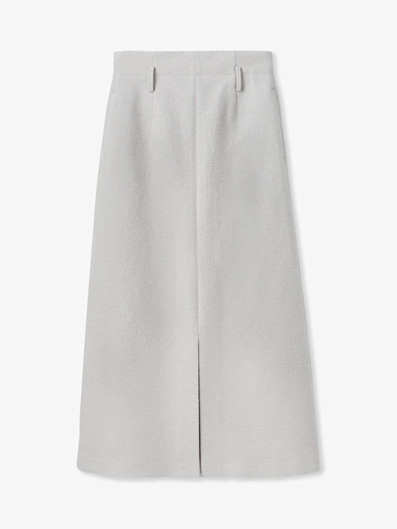 ブークレツイード タイト スカート 詳細画像 ivory 4