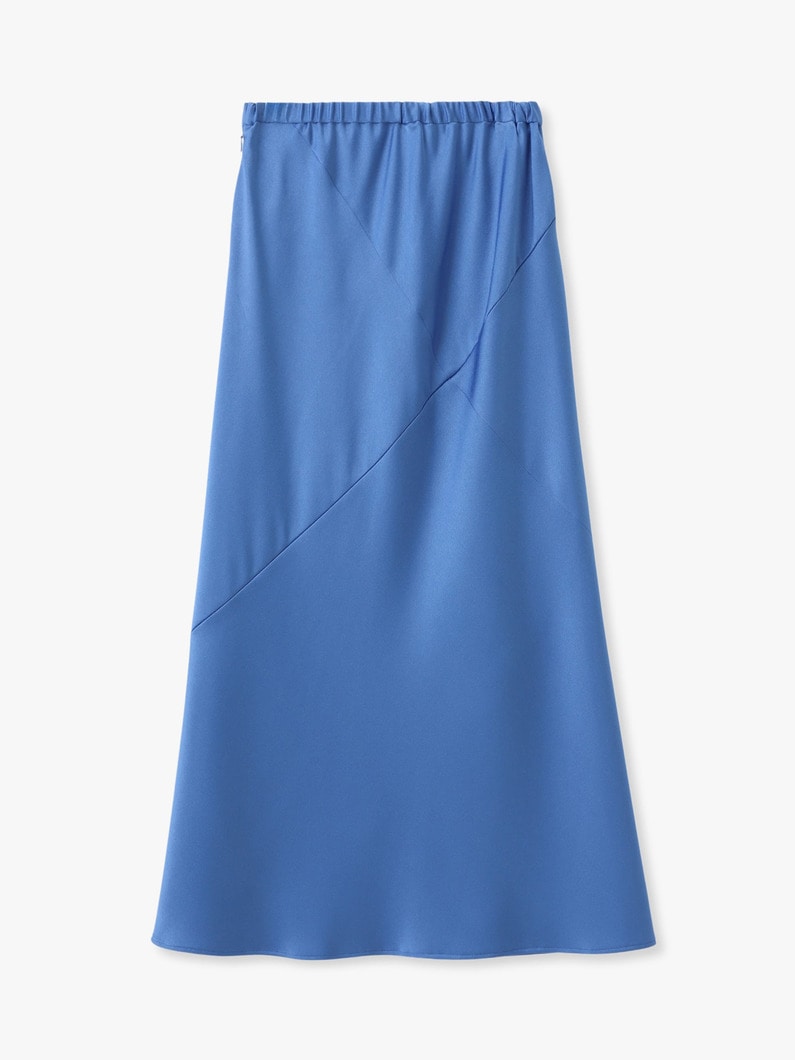 サテン フレアスカート 詳細画像 blue 4