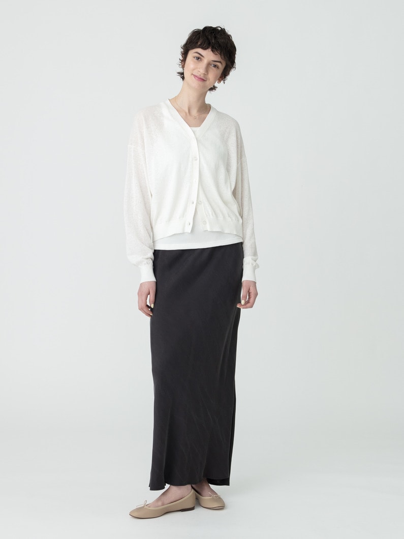 イージー マキシスカート（ブラック/カーキ） 詳細画像 black