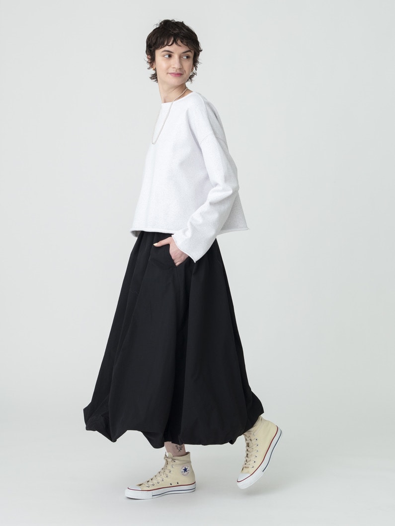 ナイロン バルーンスカート 詳細画像 black