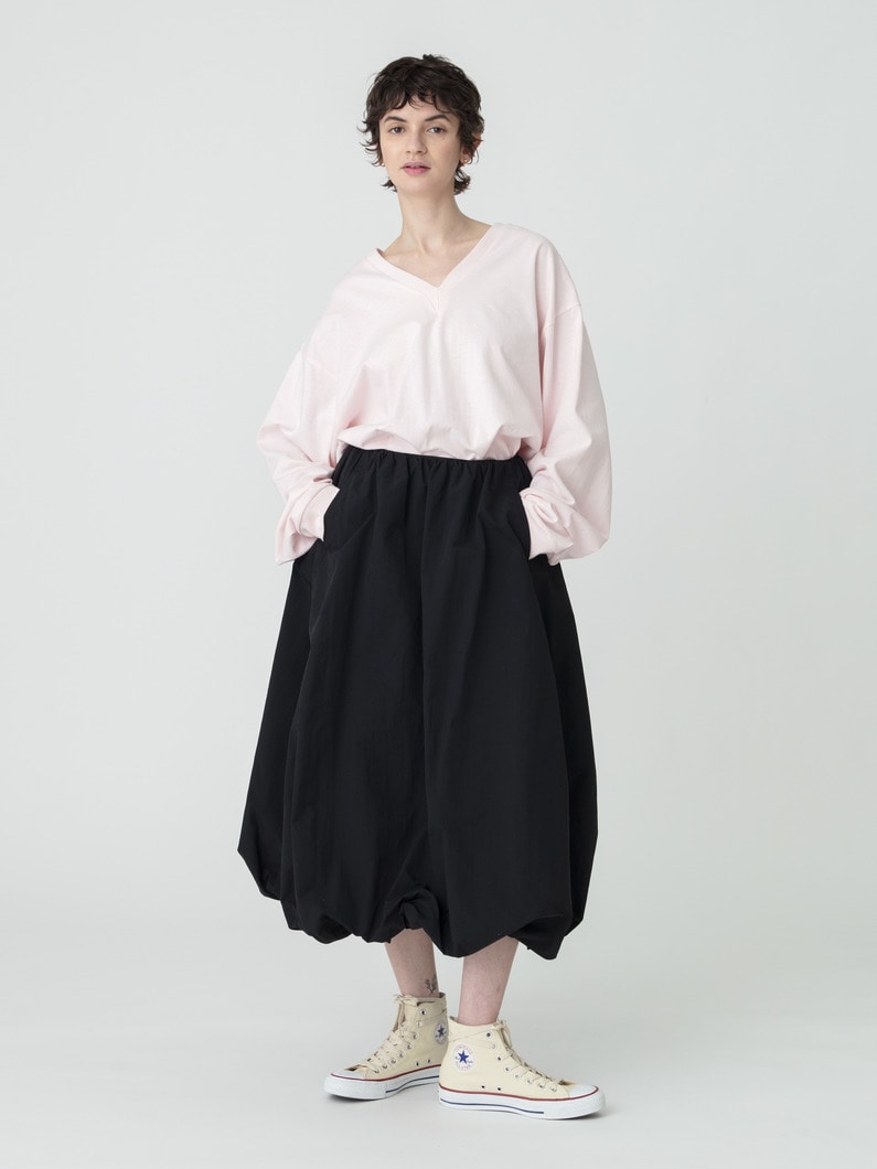ナイロン バルーンスカート 詳細画像 black 3