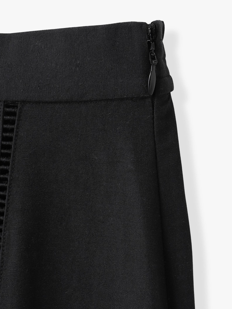 コードレースハンカチヘム スカート 詳細画像 white 2