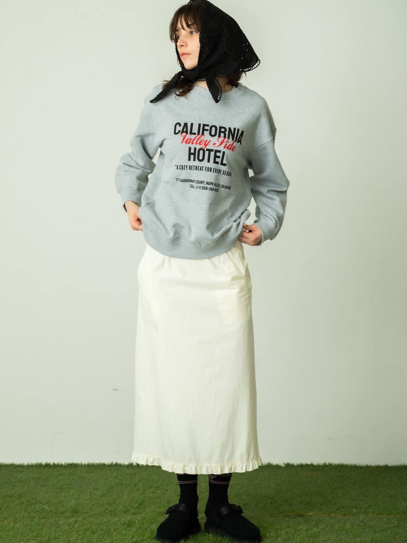 フリル ナイロンスカート 詳細画像 white 4