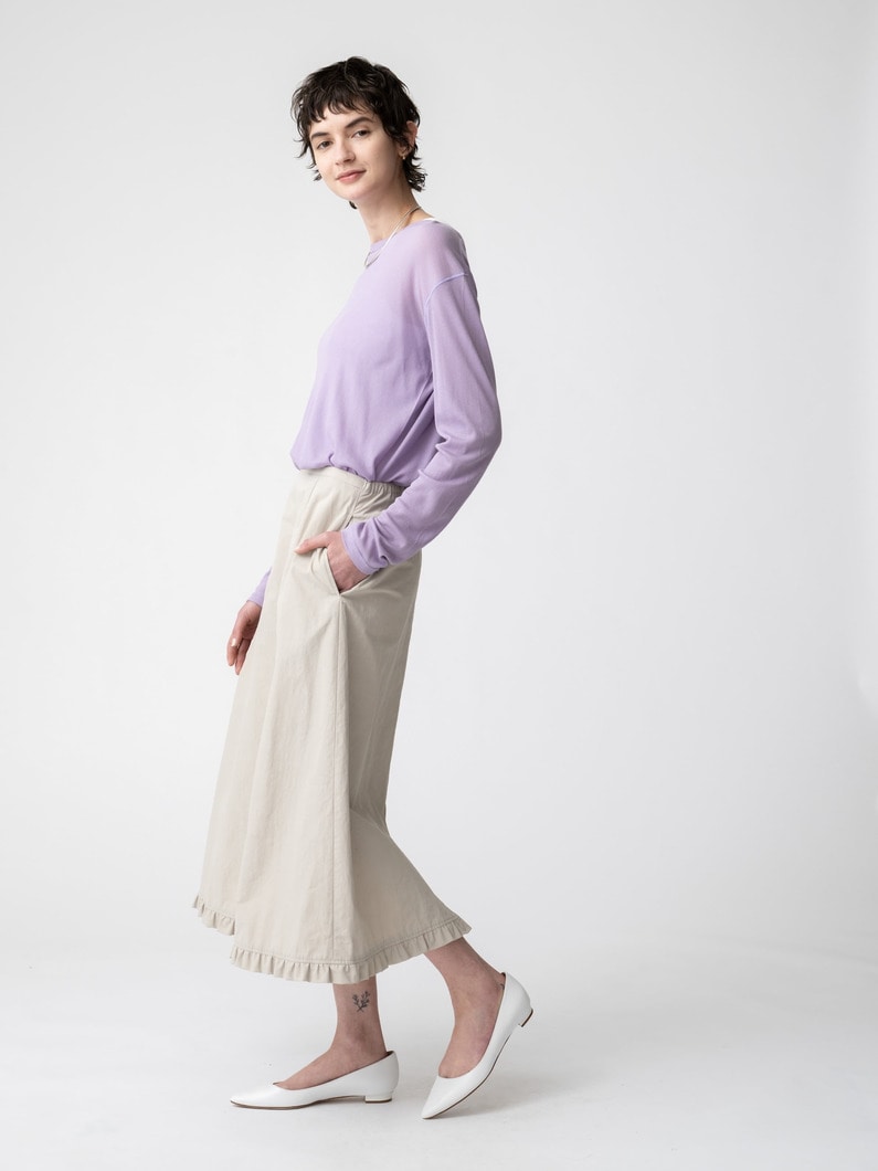 フリル ナイロンスカート 詳細画像 gray 2