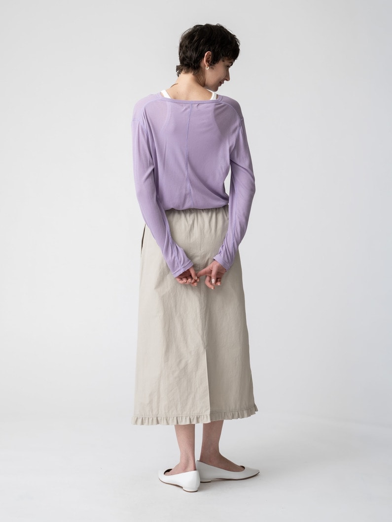 フリル ナイロンスカート 詳細画像 gray 3