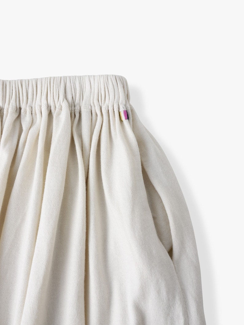 メアリー コットンカシミア ニット ミディ スカート 詳細画像 black 2