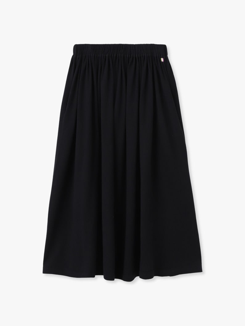 メアリー コットンカシミア ニット ミディ スカート 詳細画像 black 1