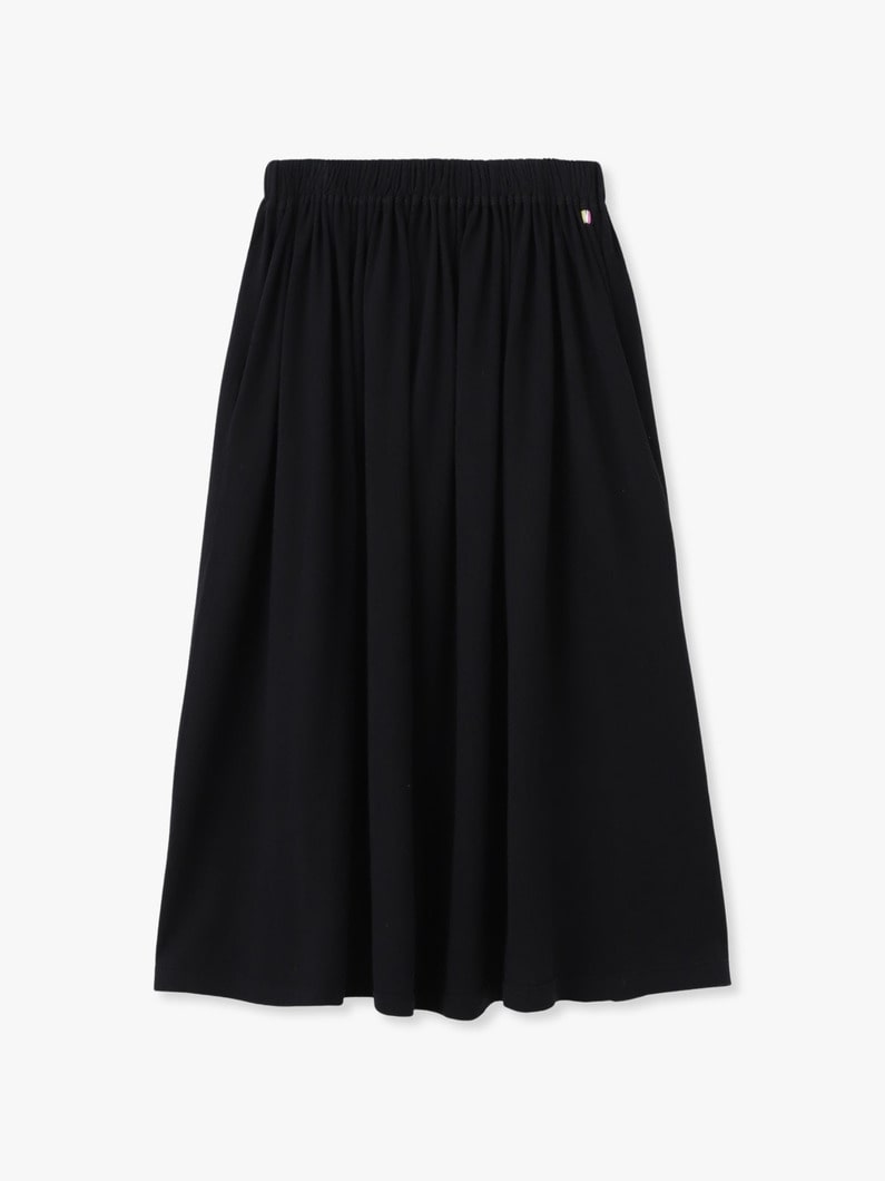 メアリー コットンカシミア ニット ミディ スカート 詳細画像 black 3