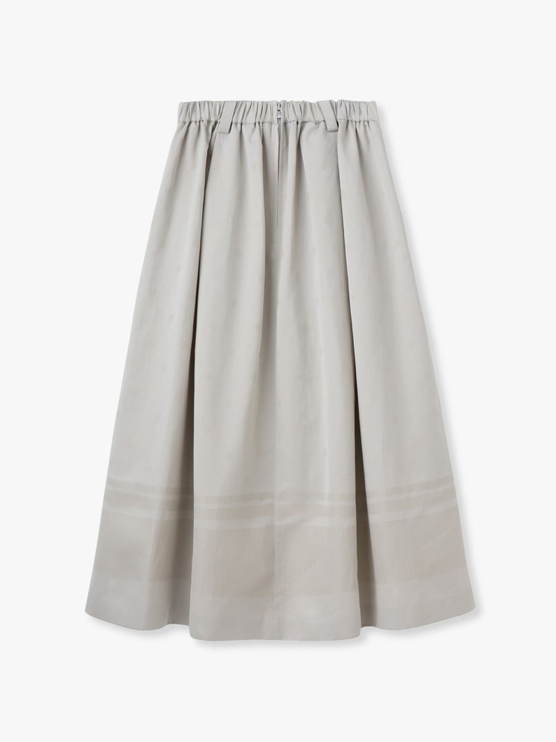 コットンリネンジャガード スカート 詳細画像 light green 1