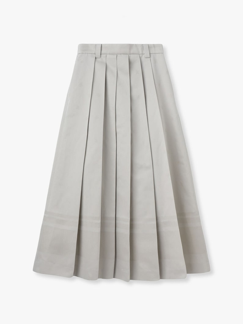 コットンリネンジャガード スカート 詳細画像 light green 1