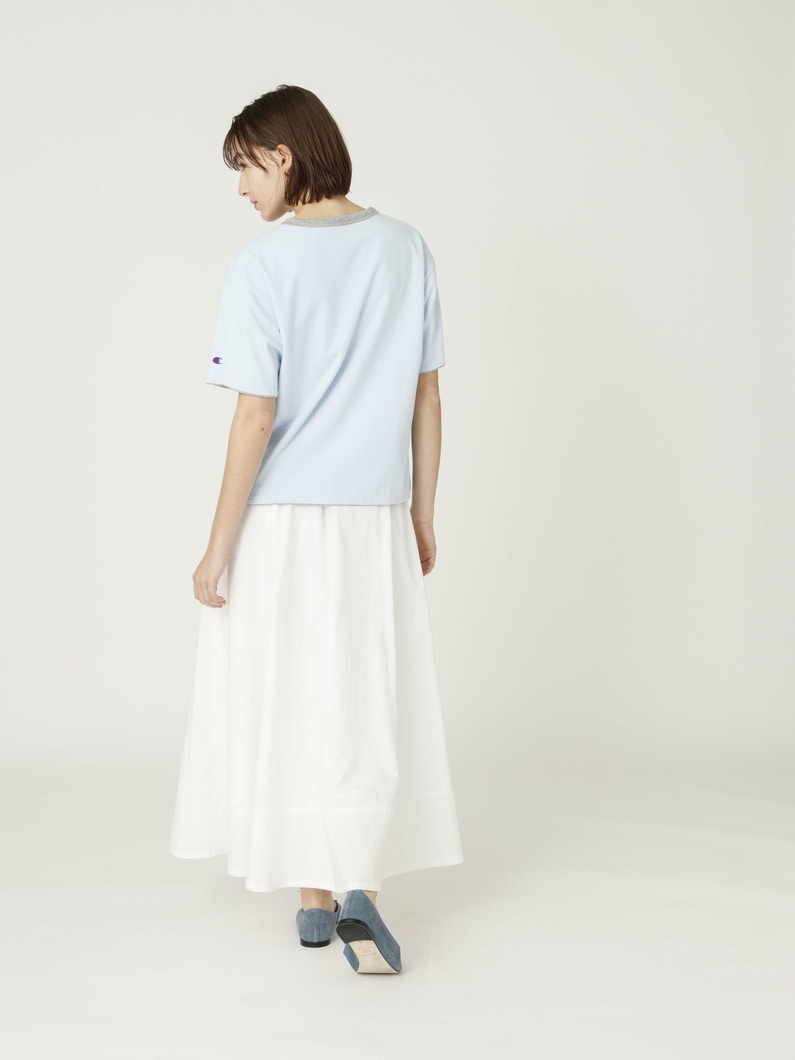 タイプライター フレアスカート 詳細画像 white 3