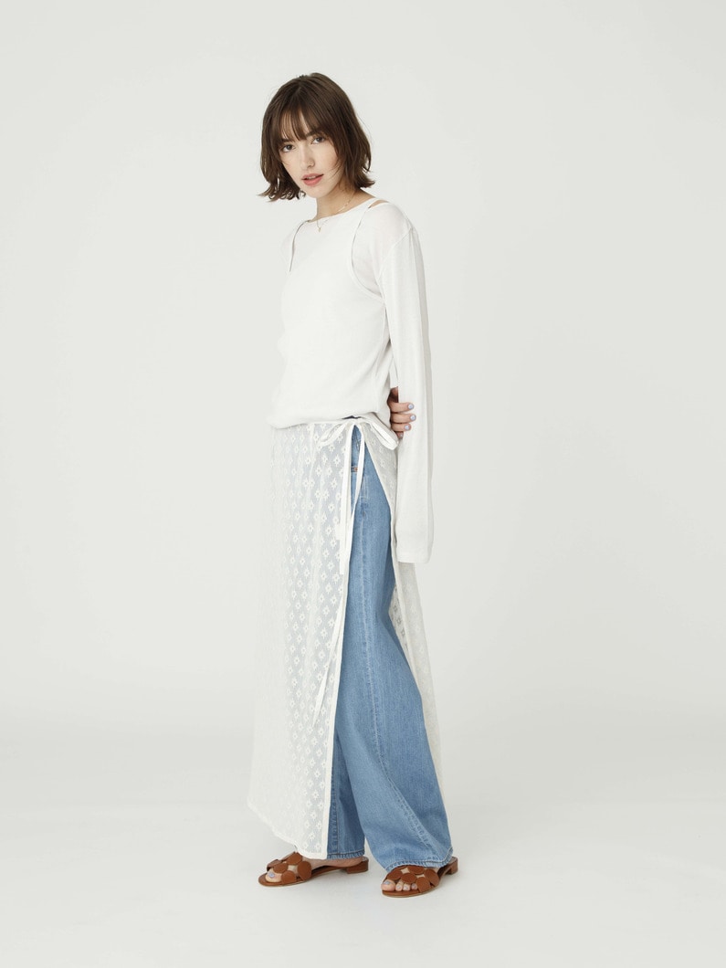 レース ラップスカート 詳細画像 white 4
