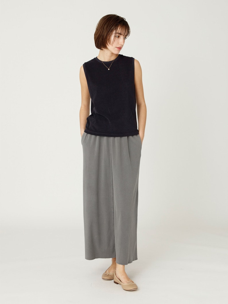 ピグメントダイ フレアスカート 詳細画像 charcoal gray 1