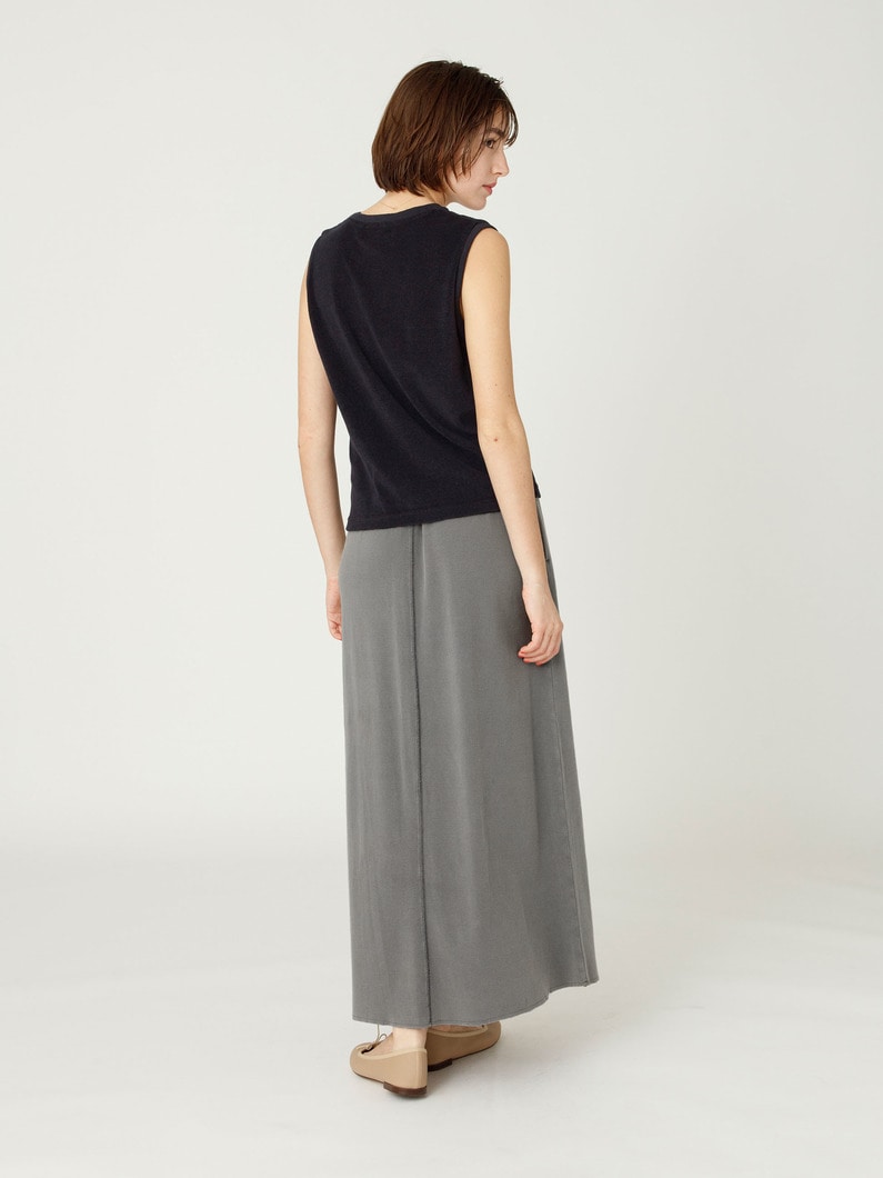 ピグメントダイ フレアスカート 詳細画像 charcoal gray 2