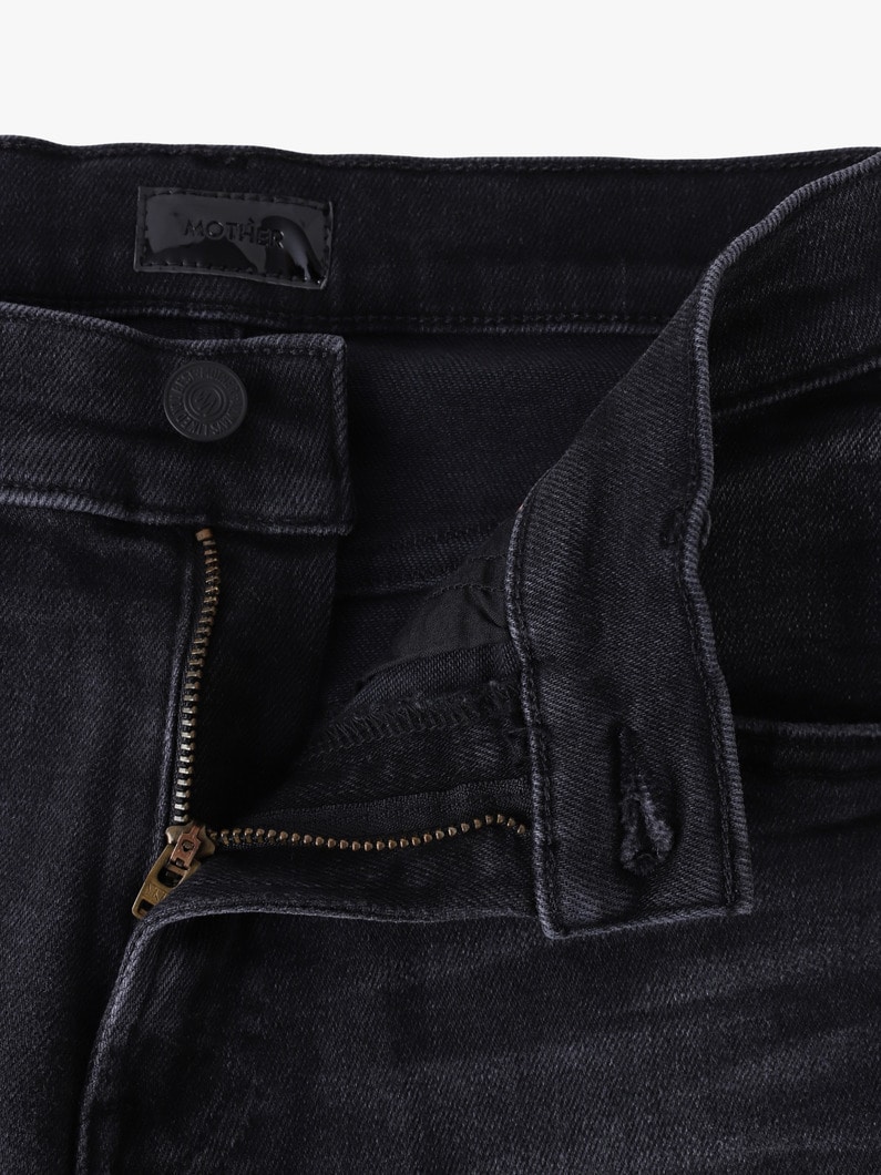 リル ミッドライズ メイブン スキンプ ストレート デニムパンツ 詳細画像 black 2